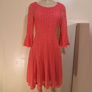 Rabbit designs crochet overlay flare dress 8